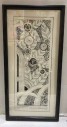 Framed Artwork, Cleared Artwork, Black And White, Abstract