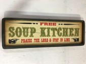Home Decor Sign Vintage Soup Kitchen