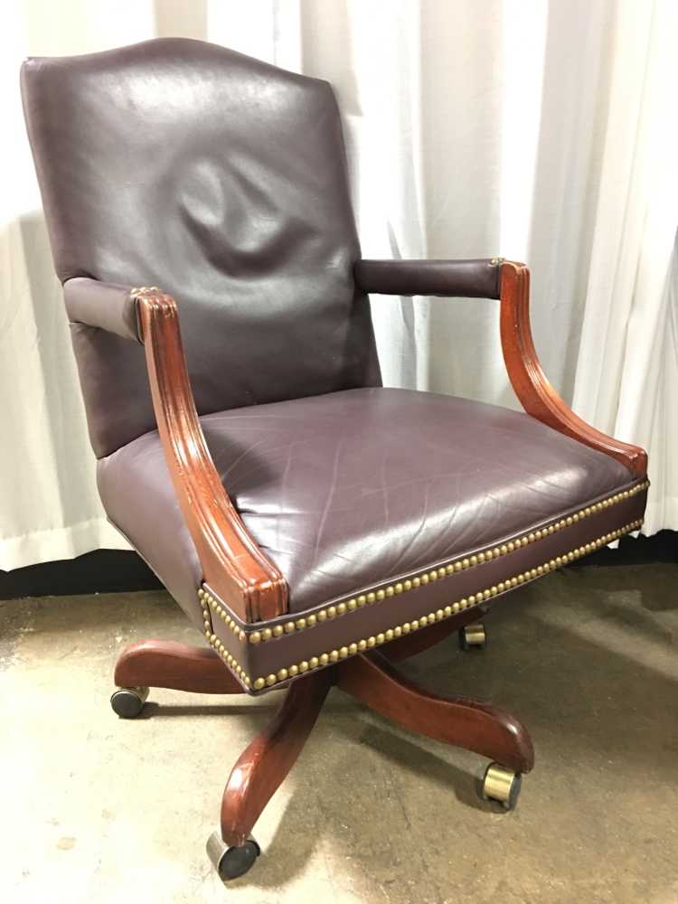 Executive Vintage Office Chair On, Vintage Office Chair Casters