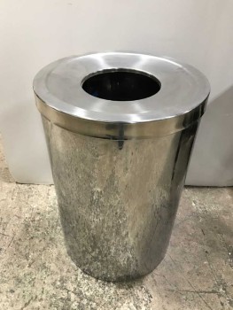 Metal Trash Can