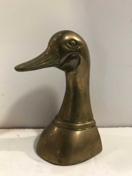 Bookend, Bronze, Duck Head, Book End