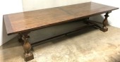 LARGE DINING TABLE, ANTIQUE