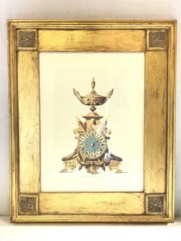 Gold Wood Frame With Glass