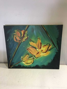 CANVAS ARTWORK CLEARED FLOWERS