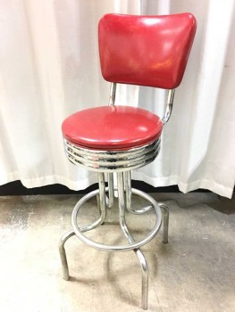 50'S, RETRO, MID CENTURY, DINER, DINETTE, TUBULAR CHROME