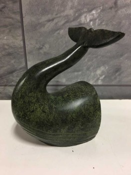 Book End, Whale, Green, Whale Tale