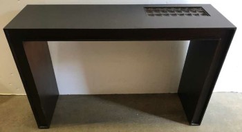 MIDCENTURY MODERN Mid Century Modern Console Table With Built In Top Drawer
