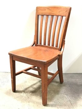 DINING CHAIR, 9 AVAILABLE, 1 MATCHING STYLE OF CHAIR IN DARKER BROWN AVAILABLE