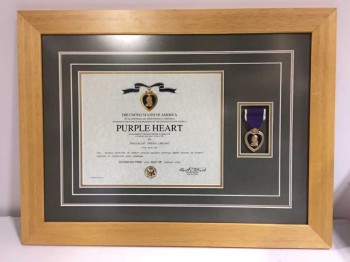 Framed Purple Heart
