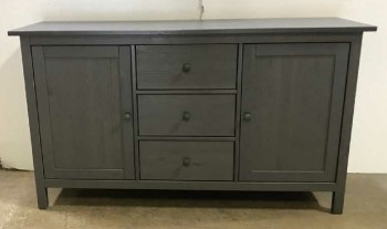 Three Drawer Buffet Low Dresser Chest Of Drawers