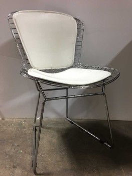 RESTAURANT/ CAFE CHAIR, WITH WHITE CUSHION