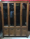 CHINA CABINET, 3 LUCITE SHELVES INSIDE, BOOKCASE HUTCH