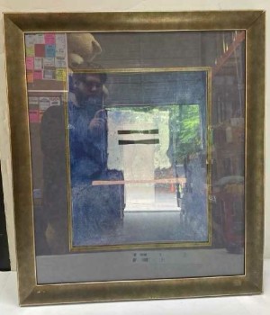 Cleared Framed Artwork, Glass, Abstract