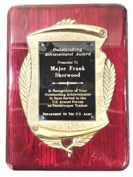Outstanding Achievement Award Plaque