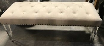 UPHOLSTERED BENCH, 2 AVAILABLE