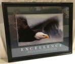 INSPIRATIONAL CLEARED ARTWORK, "EXCELLENCE", EAGLE