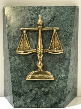 BOOKEND, SCALES OF JUSTICE, OFFICE, 2 AVAILABLE