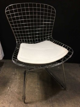 RESTAURANT/ CAFE CHAIR, WITH WHITE CUSHION