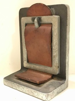 BELT BUCKLE BOOK END, 2 AVAILABLE