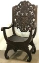 VINTAGE CARVED THRONE / ALTER CHAIR