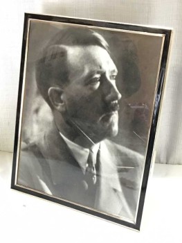 Framed Photo Black/White Adolf Hitler Nazi Portrait
