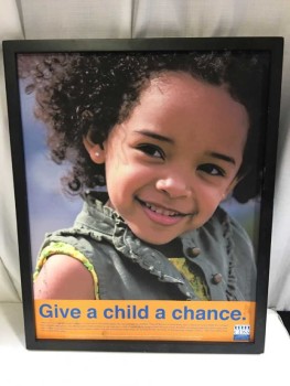 Framed Poster Give A Child A Second Chance