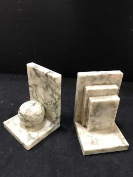 Marble Ball And Book Bookend