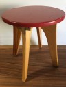 Chair, Stool, Four Legs, Wooden, Child, Red *****