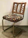 Cantilever, Dining Chair, Vintage, Rattan