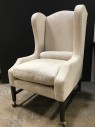 VINTAGE WINGBACK ROLLING CHAIR, WITH BOLSTER