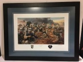 Soliders In Arms Painting Framed