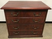 FILE CABINET, 2 DRAWER, TRADITIONAL, MAHOGANY, CHERRY WOOD