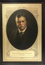 VINTAGE ARTWORK, CLEARED,THEODORE ROOSEVELT, PRESIDENT, ROUGH RIDER, LITHOGRAPHED BY FORBES LITHO MFG CO BOSTON NO.12 FAMOUS AMERICAN SERIES