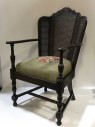 VINTAGE CHAIR, SIDE CHAIR, AMERICAN NEEDLEPOINT SEAT
