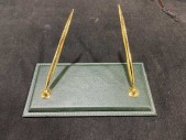 Green Leather Pen Holder