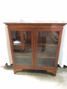 Antique Colonial Cabinet With Glass Doors