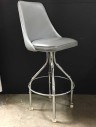 MODERN BAR STOOL, LEATHER AND METAL, 4 AVAILABLE