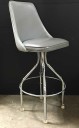 MODERN BAR STOOL, LEATHER AND METAL, 4 AVAILABLE