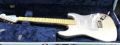 Fender Stracaster, Guitar, Silver Electric Guitar, Fender H.E.R. Stratocaster Electric Guitar Chrome Glow