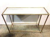 CONSOLE TABLE, MIRRORED TOP