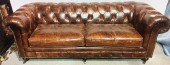 Artsome Chesterfield Leather Sofa, x3 Sofas Available, x4 Matching Chairs Available