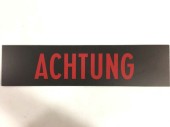 German Attention Sign "achtung" Red