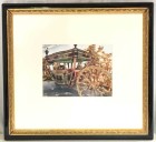 Framed Photo Carraige Buggy Ornate