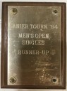 AWARD, TENNIS,  MENS OPEN SINGLES, RUNNER UP, 1984