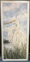 Large White Painting Of Swan