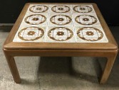Mosiac Wood Tile Top Coffee Table, Midcentury Modern, Mid Century MODERN, End Table