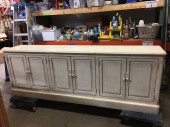 Set Piece 1 Of 2 : Base. 3 Double Door Drawer. Glass Shelving,  3 Furneys To Wrap Glass Shelves Included