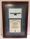 Air Force School Of Command Certificate Framed In Glass