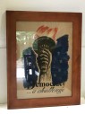 Democracy A Challenge Vintage Political USA America Art Statue Of Liberty Torch