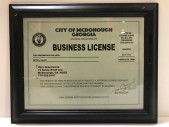 BUSINESS LICENSE, CITY OF MCDONOUGH